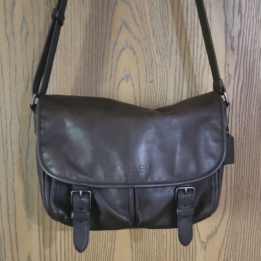 Coach Rich Brown Messenger Bag with Adjustable Strap